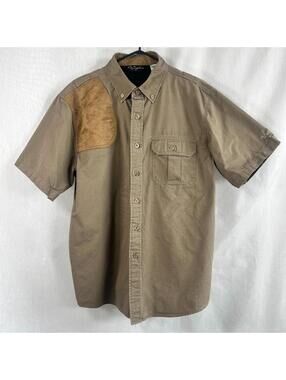 Walls Button Up Short Sleeve Shirt 100% Cotton Men's Large